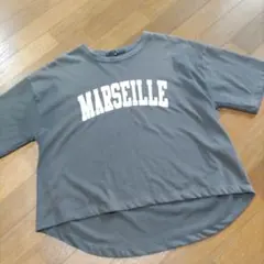 AQUAHISTORY MARSEILLE ロゴ Tシャツ グレー Lサイズのサムネイル
