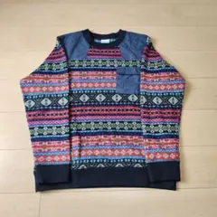 Columbia コロンビア 総柄 スウェット トレーナー Lのサムネイル