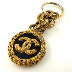 シャネル ココマーク ゴールド キーホルダー バッグチャーム