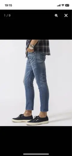 Lee × nano universe 別注COOLMAXクロップドデニムパンツ