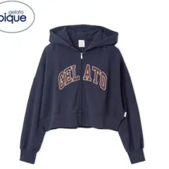 gelatopique ジェラピケ　カレッジロゴ裏毛パーカ