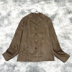 【GRADE】ジャケット シャツ カーキ Mサイズ スウェード生地 薄手【美品】