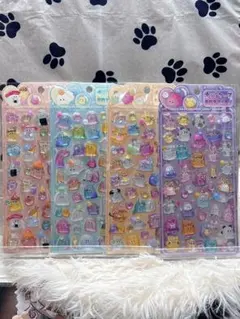 オバケーヌ ポップシール 4点セット ボンボンドロップシール