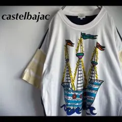 カステルバジャック 人気 奇抜 アート マリーン シップ柄 Tシャツ 刺繍ロゴのサムネイル