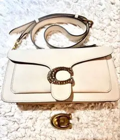 コーチ COACH ホワイト タビーショルダーバッグ