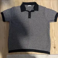 ZARA ブラック/ホワイト ポロシャツ L