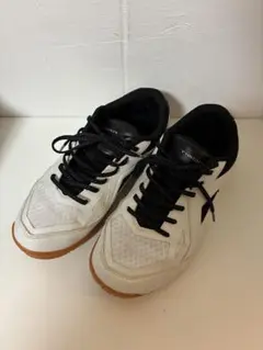 TIGORA 卓球用室内シューズ 23.5cm ホワイト/ブラック