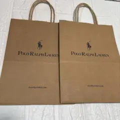 2枚　Polo Ralph Lauren ラルフローレン ショップ袋　紙袋