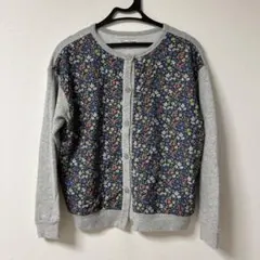 キッズ　花柄カーディガン