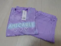 新品 パジャマ　トップバリュー AMICABLE パープル 150cmのサムネイル