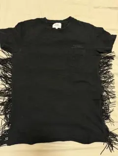 CRIMIE フリンジ Tシャツ ブラック Lサイズのサムネイル
