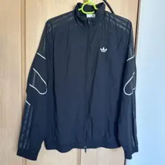 adidas トラックジャケット　ナイロン　メッシュ　M