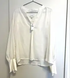 【新品タグ付】BANANA REPUBLIC 長袖シャツ L アイボリー