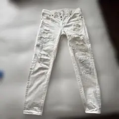 moussy ホワイトデニム　ダメージデニム　サイズ25のサムネイル