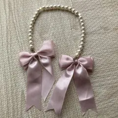 LIZ LISA　パールリボンリボンヘッドドレス　美品　量産型　ロリィタのサムネイル