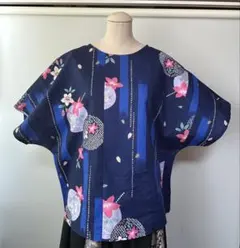 辻が花のチュニック、正絹、ハンドメイド - メルカリ