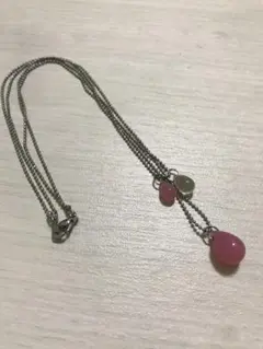ヴィンテージドロップ型ペンダントネックレス