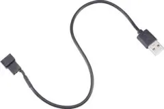 uxcell ファン電源ケーブル USB 2.0 Aタイプ-3ピン-4ピン