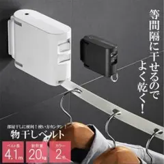 ブラック　室内屋外　物干しベルト