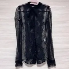 新品、未使用　D&G 黒　長袖ブラウス　36S レース　タグ付き　ドルガバ 2026年最新】D&G ／ Dolce＆Gabbana レディース 長袖 シャツ・ブラウス