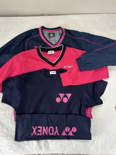 YONEX、ミズノ Tシャツ 3枚セット ネイビー/ピンク