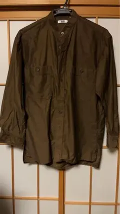 UNIQLO U 長袖 スタンドカラーシャツ S オーバーサイズ
