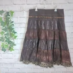 レディース　膝丈スカート　M