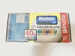 40枚maxell 3.5型FD MFHD18CC.40P color club