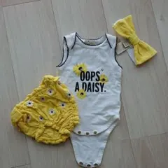 kate spade デイジー柄 ロンパース オムツカバー ヘアバンド ３点