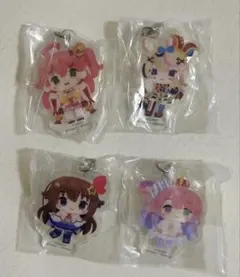 ホロライブ　ふらっとめじるしアクセサリー1　そら、みこ、ルーナ、ポルカセット