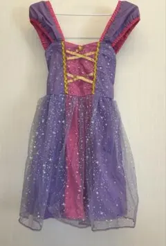 120☆ ラプンツェル風　星キラキラワンピース　ハロウィン