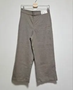 新品　ユニクロ　ブラッシュドジャージーパンツ　L ベージュ