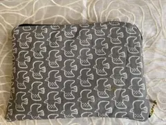 北欧風　鳥さん柄のファスナーポーチ