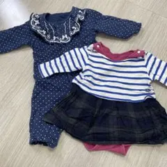 女の子ロンパースセット70cm