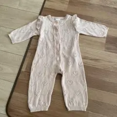 milii ハート柄ロンパース サーモンピンク 70㎝