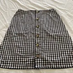 リバーシブルスカート　ギンガムチェック