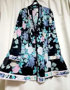 近年美品 LEONARD レオナール シルク ストレッチ カーディガン 46
