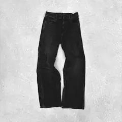 UNIQLO JEANS ストレートジーンズ W72 股下75 ブラック