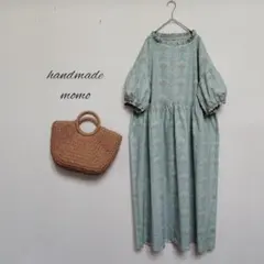 handmadeウィリアムモリス生地パッチワークティアードスカートfree