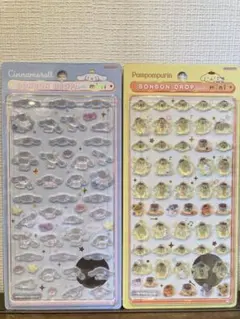 ボンボンドロップシール　シナモロール　ポムポムプリン　2枚セット　★正規品★