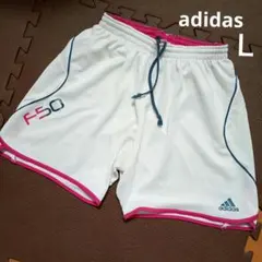 adidas ランニング ジョギング ショートパンツ★白★Ｌ