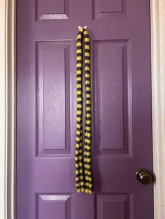 SHEIN シーイン マフラー ボーダー イエロー グレー