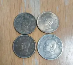 台湾硬貨セット】中華民国74年 壹圓 & 70年 伍圓 旧台湾コイン - メルカリ
