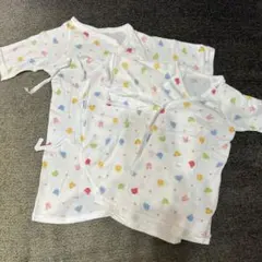 ミキハウス　ベビー肌着　2枚セット　50サイズ　コンビ肌着、短肌着