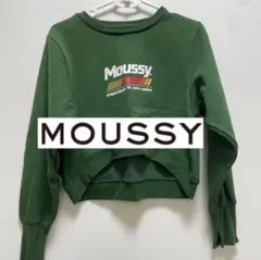 MOUSSY グリーン クロップド トレーナーのサムネイル