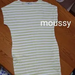 moussy ボーダー 半袖ロング Tシャツ カットソーMのサムネイル