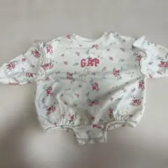 GAP 花柄ロンパース フリル付き 60 3-6months