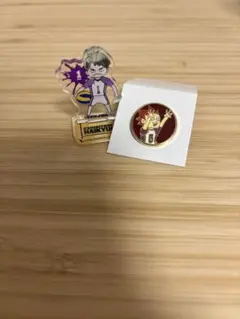 ハイキュー　白鳥沢アクリルスタンド & バッジ セット