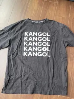 KANGOL ロゴプリント Tシャツ ブラックのサムネイル