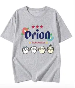 Orion x ちいかわグラフィック Tシャツ グレー